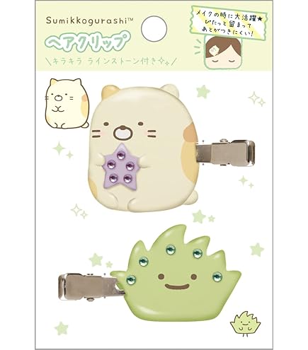 Amazon.co.jp: サンエックス すみっコぐらし ヘアピン しろくま&ねこ各